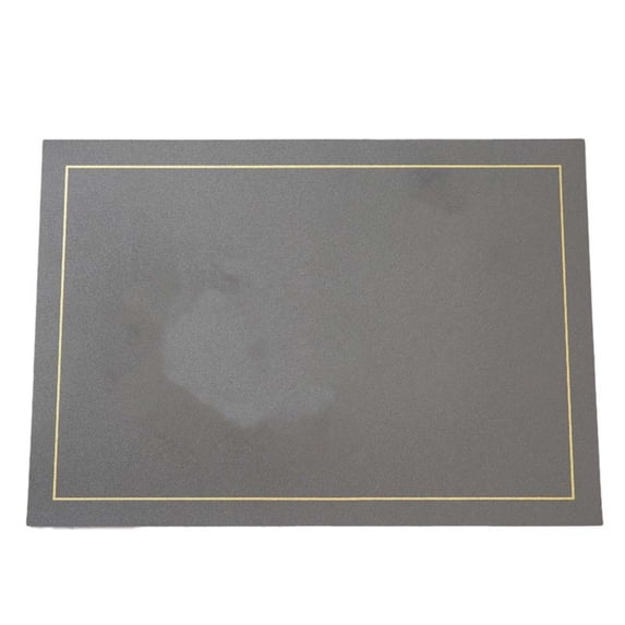 Dark Gery Faux Leather Placemats Stain Resistant Table Mats Waterproof Easy to Clean Washable for Kitchen Dining Tableharlik