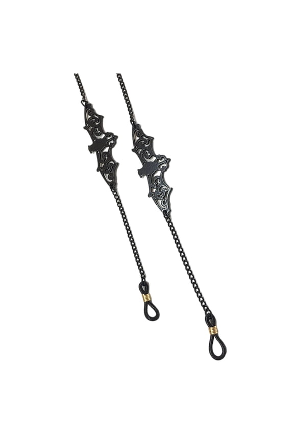 Dark Glasses Chain with Intricate Bat Design Perfect for Fashion Enthusiasts and Daily Wear
