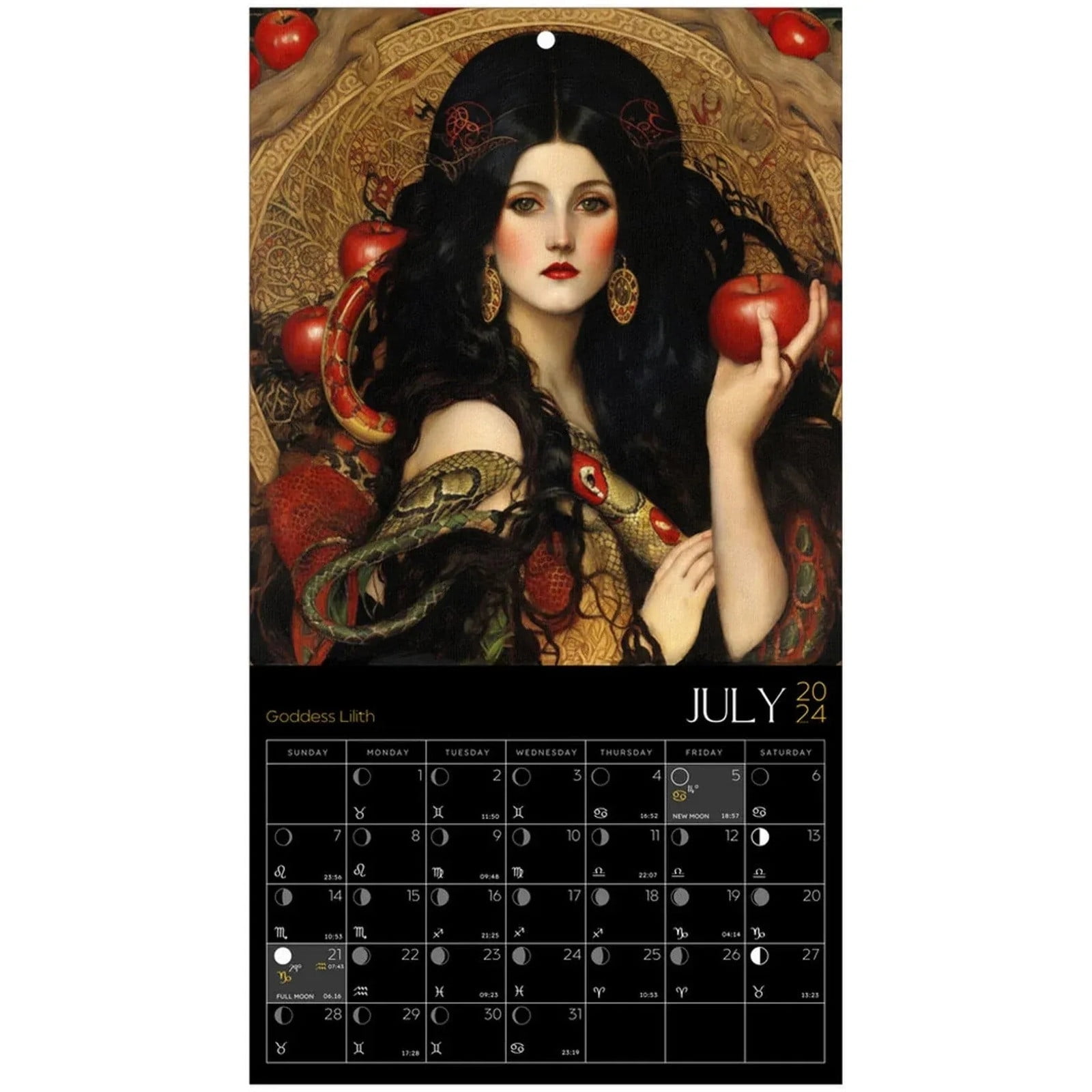 Dark Goddess 2024 Calendar Greek Mythology Goddess Calendar 2024, 2024
