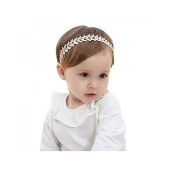 Dark Gold Leaves Wheat Headbands for Baby Girl Elastic Flower Hair Bands Beautiful Kid Girl Hairbands Hair Accessories