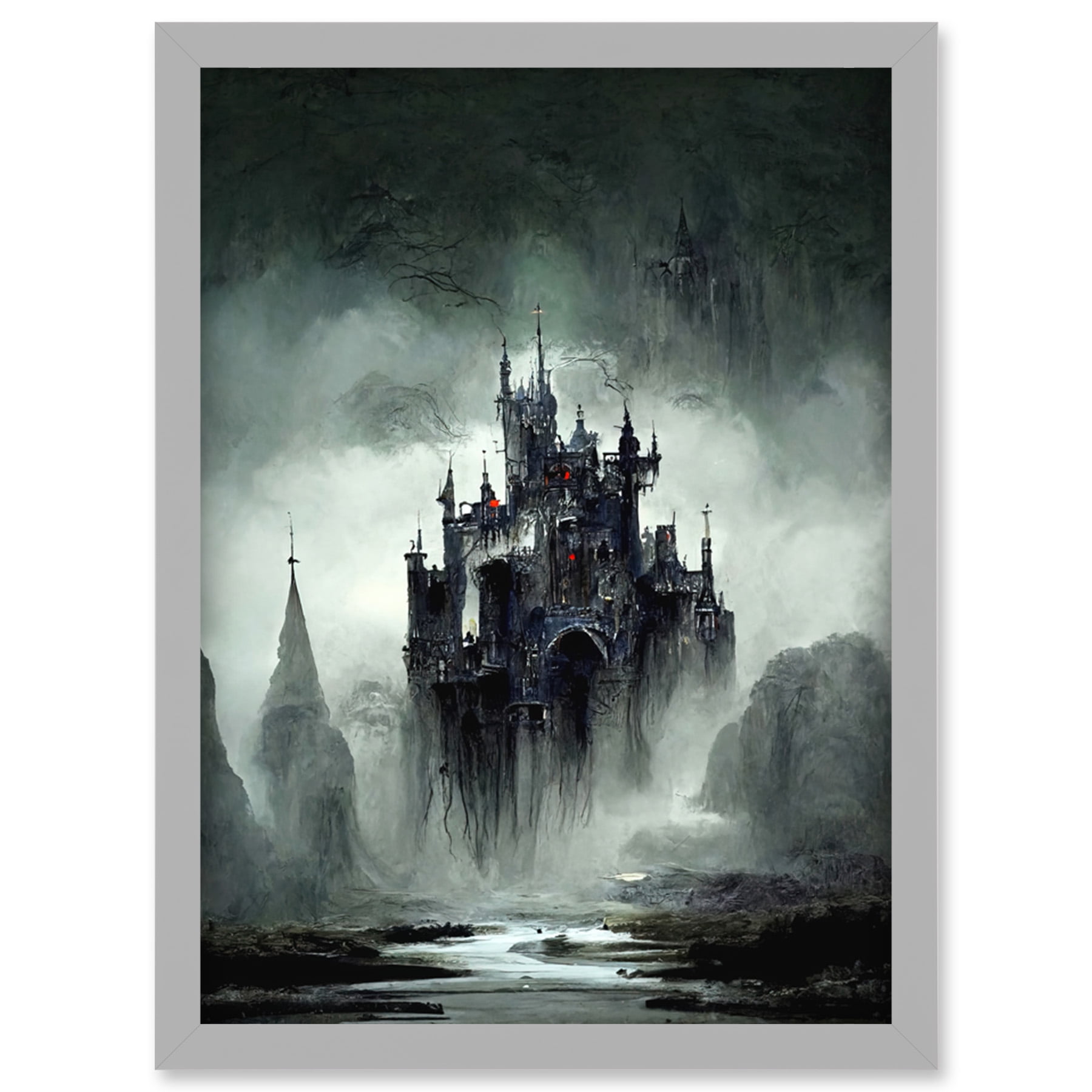 SilkScreenPrint Leather Art BAD CASTLE