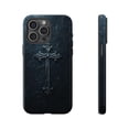 thumbnail image 1 of Dark Gothic Christian Cross Black Religious Artwork Phone Case with iPhone 11 to 17 Pro Max, 1 of 2