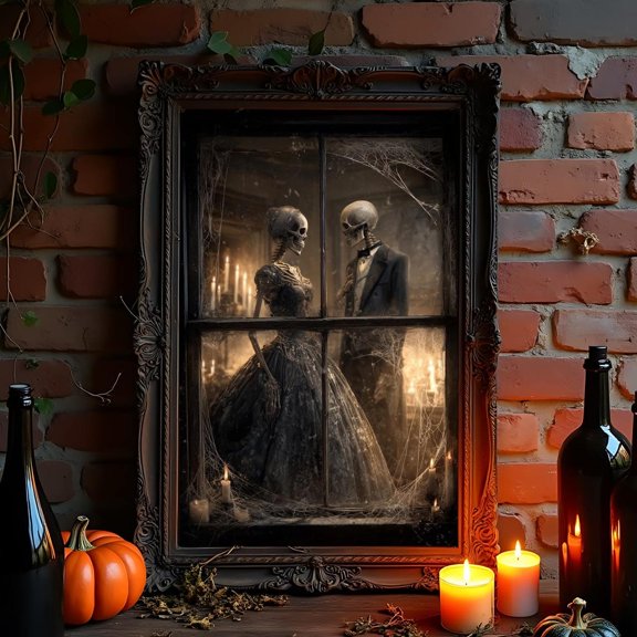 Dark Gothic Couple Poster, Victorian Dance Wall Art Poster, For Gothic Lovers, Unframed Poster Size 24x36