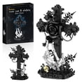 thumbnail image 1 of Dark Gothic Cross Rose Skeleton Building Blocks Set, Adult Gift Home Decor, Lego-Compatible, 496Pcs, 1 of 7