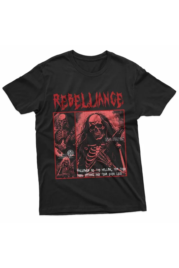 Dark Gothic Grunge Skeleton Emo Y2K Edgy Distressed Alt Goth T-Shirt
