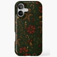 thumbnail image 1 of Dark Gothic Holiday Gingerbread Candy Pattern Phone Case 17 16 15 14 13 12 11 Pro Max, 1 of 2