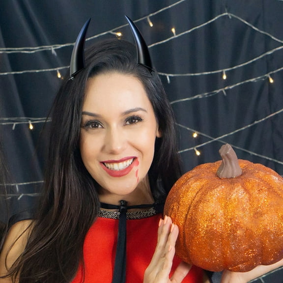 Dark Gothic Horns Hairpin Edge Hair Clips for Halloween Cartoon - Unique Hair Accessories 2PCS