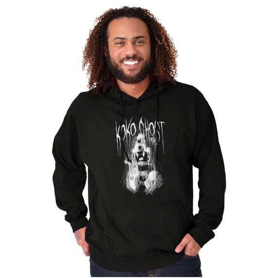 Dark Gothic Koko Ghost The Clown Unisex Plus Fleece Graphic Hoodie Brisco Brands 2X