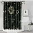 thumbnail image 1 of Dark Gothic Shower Curtain - 72x72 Inch Starry Night Sky, Waterproof & Includes 12 Hooks, 1 of 5