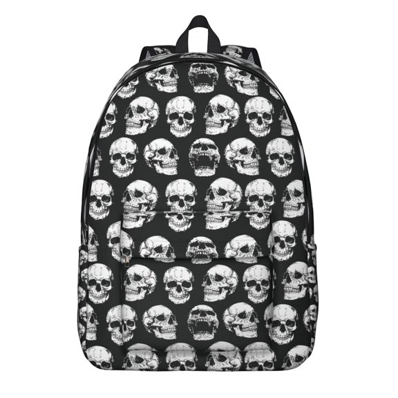 Dark Gothic Star Backpack, Durable School Bag with Solar Eclipse, Moon, and Cosmic Elements Pattern