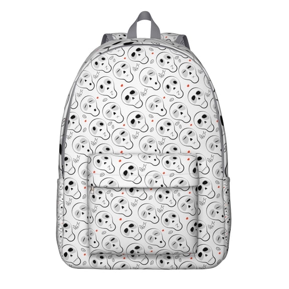 Dark Gothic Star Backpack, Durable School Bag with Solar Eclipse, Moon, and Cosmic Elements Pattern