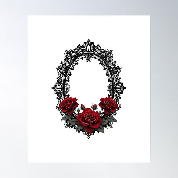 Dark Gothic Victorian Poster Wall Art, Modern Wall Decor For Living Room Bedroom, 8x12 UNFRAMED