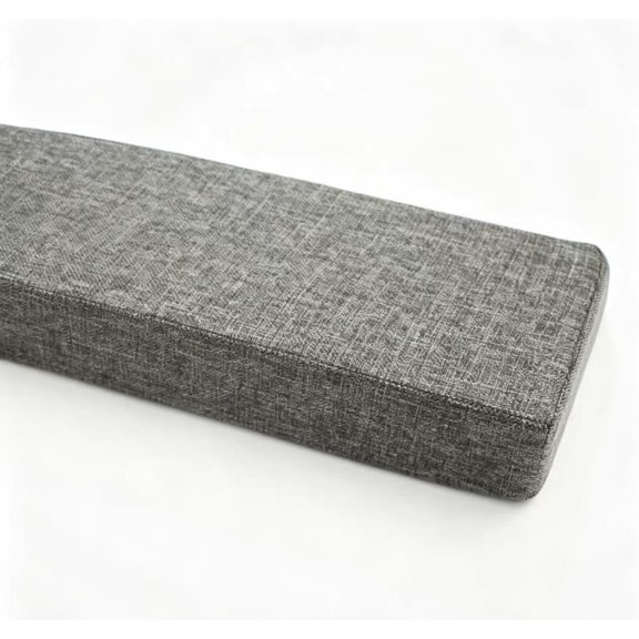 Dark Gray Bed Gap Filler Foam Pad with Washable Linen Zipper Cover | Washable Zipper Cover, High Resilience Foam, Stops Things Falling, Multiple Color Options, Custom Length