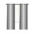thumbnail image 1 of Dark Gray Blackout Curtains 63 Inches Long for Bedroom, Gradient White Abstract Minimalist Stripe Thermal Insulated Room Darkening Black Out Window Curtain Panels Grommet Drapes for Living Room, 1 of 8