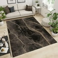 thumbnail image 1 of Dark Gray Brown Abstract Area Rug, Rectangular Living Room Rug, Bedroom Rug Machine Washable Soft Non-Slip Modern For Kitchen Dining Room Bathroom Laundry Room 3x5ft, 1 of 6