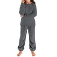 thumbnail image 1 of Dark Gray Children Boy Girl Tops Pants Outfit Loungewear Sweat Pants Sweatshirt 2PC Activewear Set for Kid Sweater Sport Gym Match Lounge 2PC Activewear Set 7 Years, 1 of 7