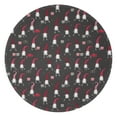 thumbnail image 1 of Dark Gray Christmas Gnome Pattern Round Blanket,Comfortable Soft Flannel Throw Blanket,All Season,Warm Lightweight Blankets for Sofa Bed Couch Living Room Chair 47"x47", 1 of 5