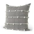 thumbnail image 1 of Dark Gray Detailed Pillow Cover, 1 of 5