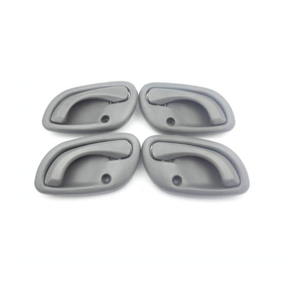 Dark Gray Interior Inner Inside Door Handle Kit For Chevy Tracker 1999-2004