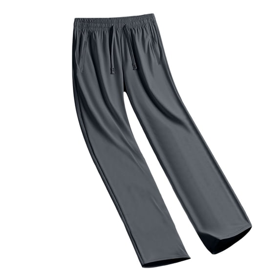 Womens Sun Protection Pants Summer UPF 50+ Pants Drawstring Stretch Quick Dry Athletic Hiking Pant Travel Pant Wide Leg Trouser Dark Gray L