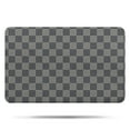 thumbnail image 1 of Dark Gray and Light Gray Checkered Pattern Bathroom Rugs Mat,Non Slip Microfiber Bathroom Rug,Rubber Backing,Soft Bathroom Mats for Bathroom Floor,Tub and Shower,17x27in(43x68cm), 1 of 5