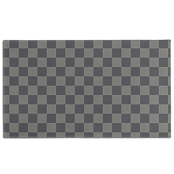 Dark Gray and Light Gray Checkered Pattern Door Rugs,Washable Non Slip Door Mats Indoor,Decorative Door Mats,Entry Mat Indoor for Entrance,Bedroom,Kitchen,Bathroom,17"x30"