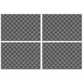 thumbnail image 1 of Dark Gray and Light Gray Checkered Pattern Summer Placemats Table Placemats Set Of 4-Linen Kitchen Washable Placemats Table Mats 11.8"x17.7" Non-Slip Heat Resistant, 1 of 6