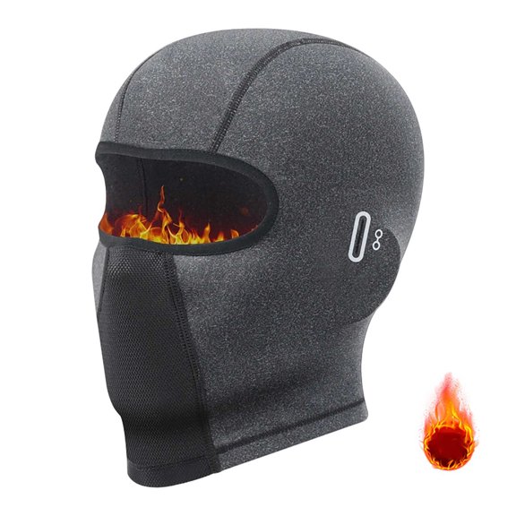 Dark Gray Mens Balaclava Face Mask Winter Windproof Thermal Head Cover Neck Protection For Skiing Motorcycle Hiking Outdoor Sports And Activities Free Size