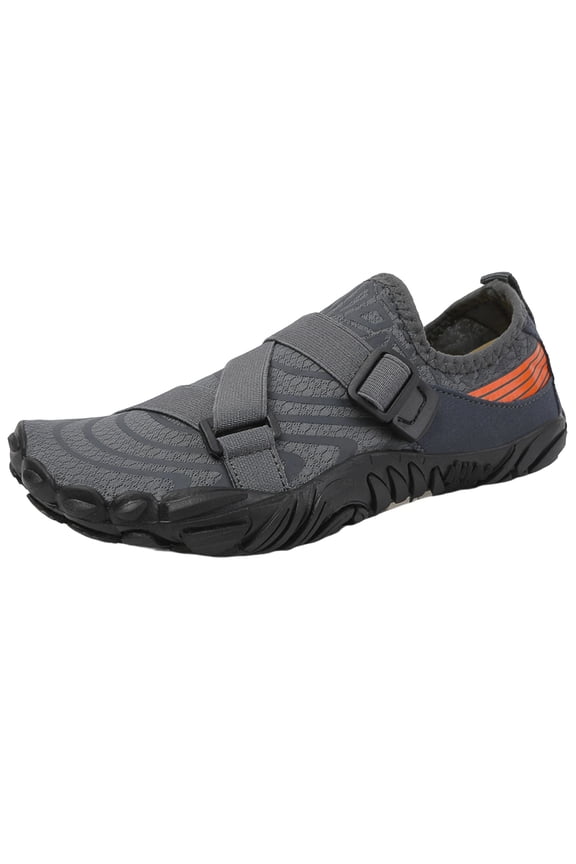 Dark Gray Mens Water Shoes Aqua Shoes For Swimming Diving Surf Quick Dry Breathable Outdoor Sports Size 43 Eu 26.5Cm 10.43In