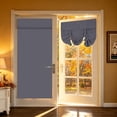 thumbnail image 1 of Dark Gray Polyester Blackout Roman Window Shade Light Blocking Temporary Sun Curtain For Bedroom Home Office Small Apartment Interior Window Decor 68.1*26In, 1 of 5