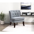 thumbnail image 1 of Dark Gray Polyester Chair with Button Tufting / Decorate Dining Space, 1 of 4