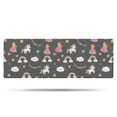 thumbnail image 1 of Dark Gray Princess Unicorn Cloud Pattern Bathroom Rugs Mat,Non Slip Microfiber Bathroom Rug,Rubber Backing,Soft Bathroom Mats for Bathroom Floor,Tub and Shower,47x17in(120x43cm), 1 of 5