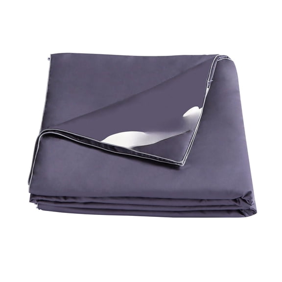 Dark Gray Queen Size Mulberry Silk Comforter, Lightweight Summer Spring Bedding Blanket