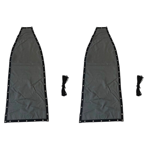 Dark Gray Replacement Seat Cloth for Textilene Hanging Swing Chair - 64x197x23CM