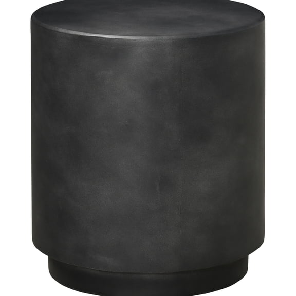 Dark Gray Round Side Table, Sham Concrete Surface Coffee Lightweight For Indoor And Outdoor, Adjustable Feet, Handy Table Diverse Places Effect, & Practical End