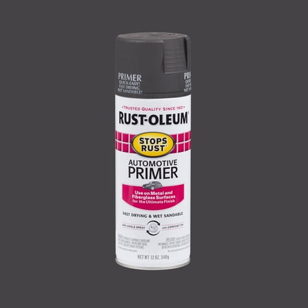 Dark Gray, Rust-Oleum Stops Rust Automotive Primer Spray Paint-2089830, 12 oz