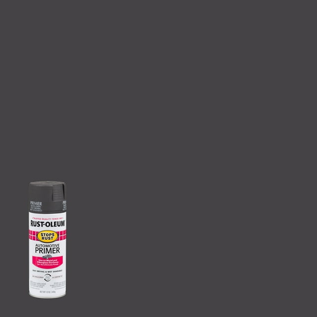 Dark Gray, RustOleum Stops Rust Automotive Primer Spray Paint347320