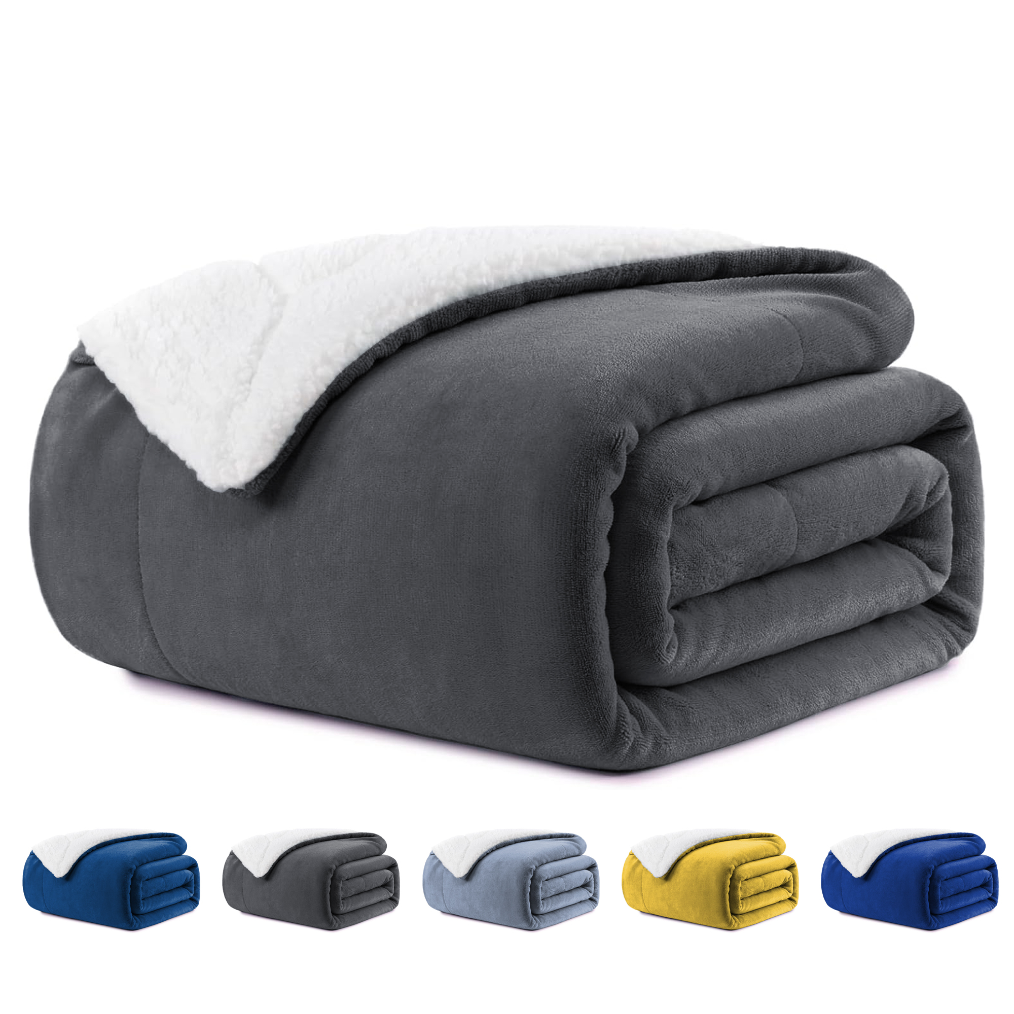 Cuddl Duds Oversized Throw Blanket with a Sherpa Foot Pocket, 50" x 70", Red