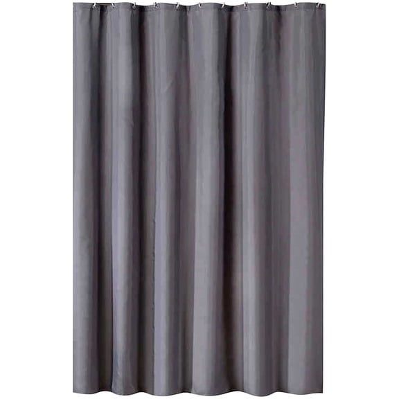 Dark Gray Shower Liner Heavy Duty Polyester Curtain, Mildew Resistant, 39x71 Inches