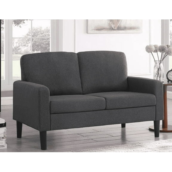 Dark Gray Smyre Square Arm 53" Loveseat