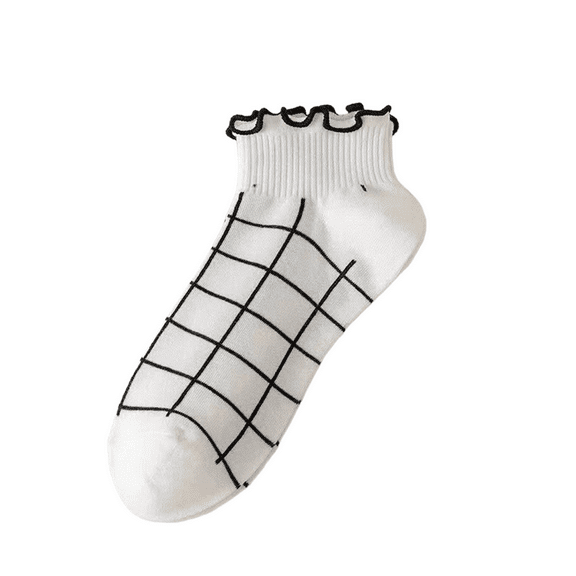 Dark Gray Socks Breathable Lace Trimmed Ankle Socks For Low Cut Casual Socks Non Slip Comfortable Everyday Socks Ideal For Summer Season cotton