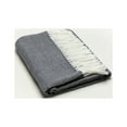 thumbnail image 1 of Dark Gray Soft Acrylic Herringbone Throw Blanket, 1 of 5