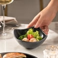thumbnail image 1 of Dark Gray Square Melamine Bowl 3.31in Curved Serving Bowl for Salad Fruit Snacks Kitchen Countertop Party Home Table Decor, 1 of 6