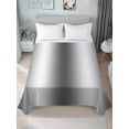 thumbnail image 1 of Dark Gray Twim Size Flat Sheet, Wrinkleproof & Fadeproof Cooling Flat Bed Sheet Only, Gradient White Abstract Minimalist Stripe Breathable Soft Bedding Top Sheets 66 x 96 Inches, 1 of 8