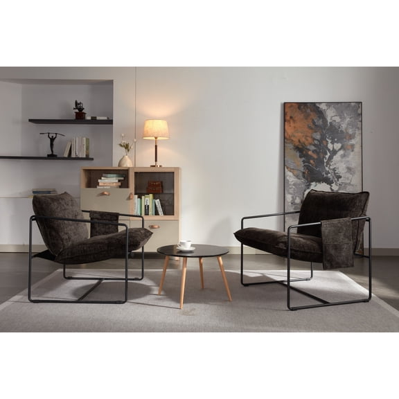 Dark Gray Upholstered / TV Watching in Living Room / Supports Up to 350 Pounds