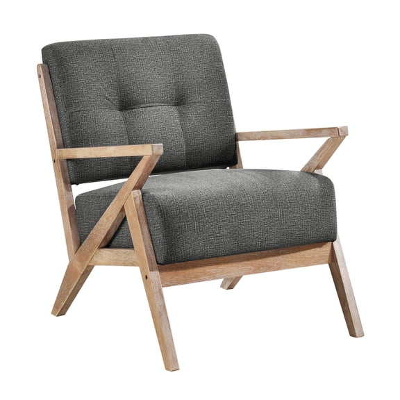 Dark Gray Upholstery | Modern Rustic Look | Living Room Addition