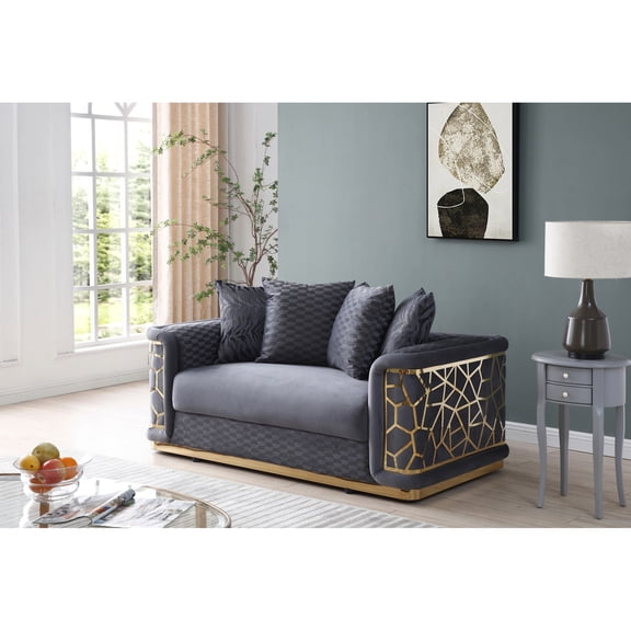 Dark Gray With - Extra Support Upholstered Adds Warmth To Your Space