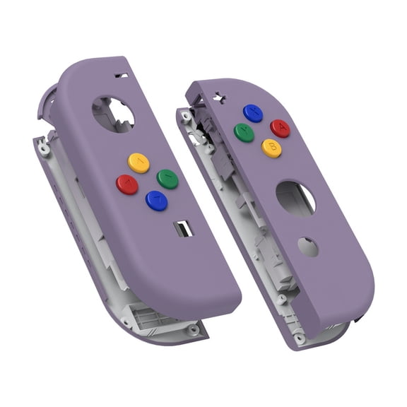 Dark Grayish Violet Replacement Case Shell w/ABXY Direction Buttons for Nintendo Switch/OLED Joycon