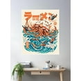 thumbnail image 1 of Dark Great Ramen Off Kanagawa Poster Wall Art, Modern Wall Decor For Living Room Bedroom, 16x24 UNFRAMED, 1 of 3