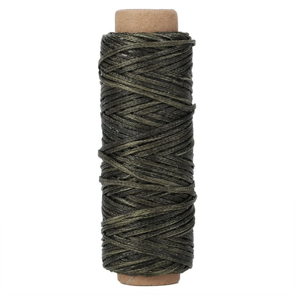 Dark Green 210D 50m Waxed Sewing Thread for Leather Craft and Shoe Repair Hand Stitching
